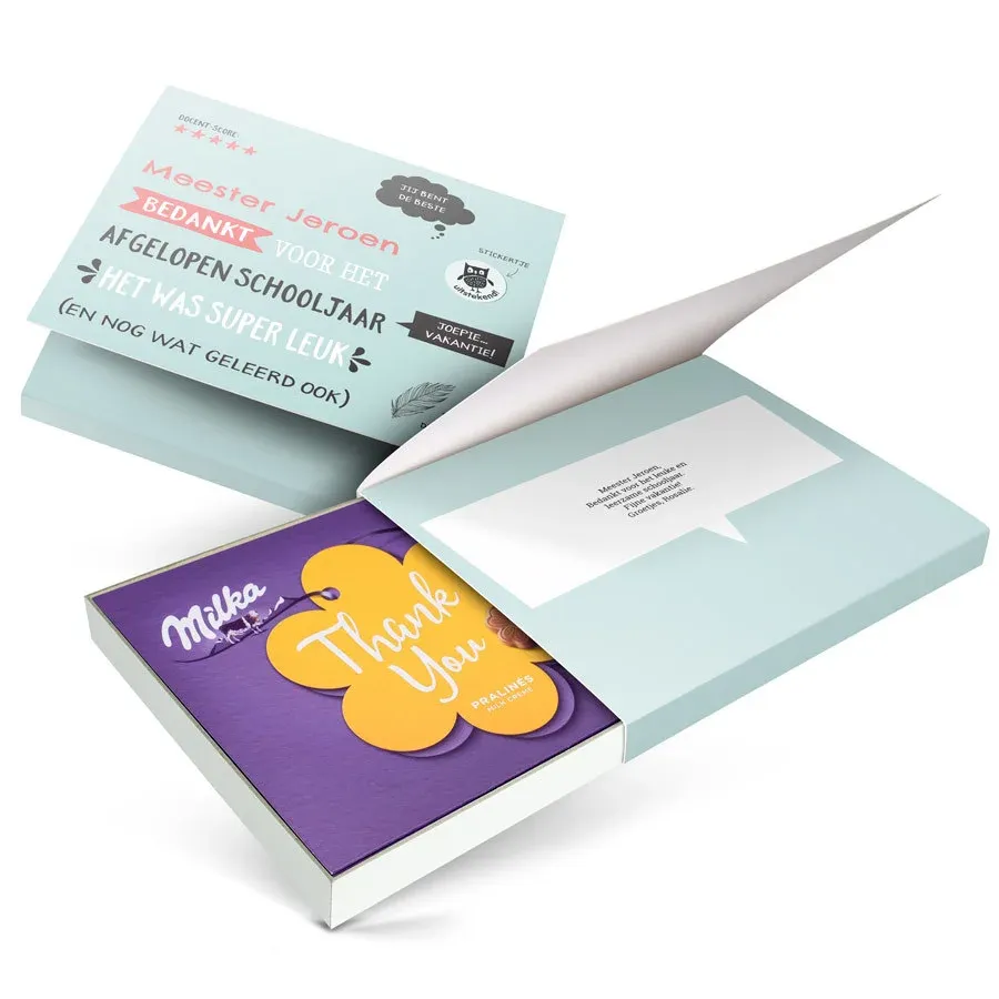 Milka giftbox juf en meester