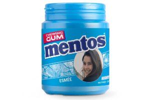 Mentos met naam en foto - Gepersonaliseerd cadeau