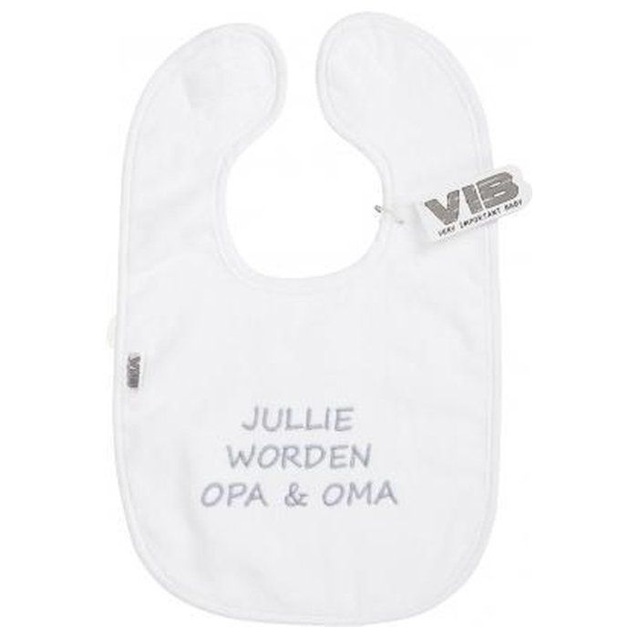 Slabbetje Jullie worden opa en oma - Cadeau voor opa en oma