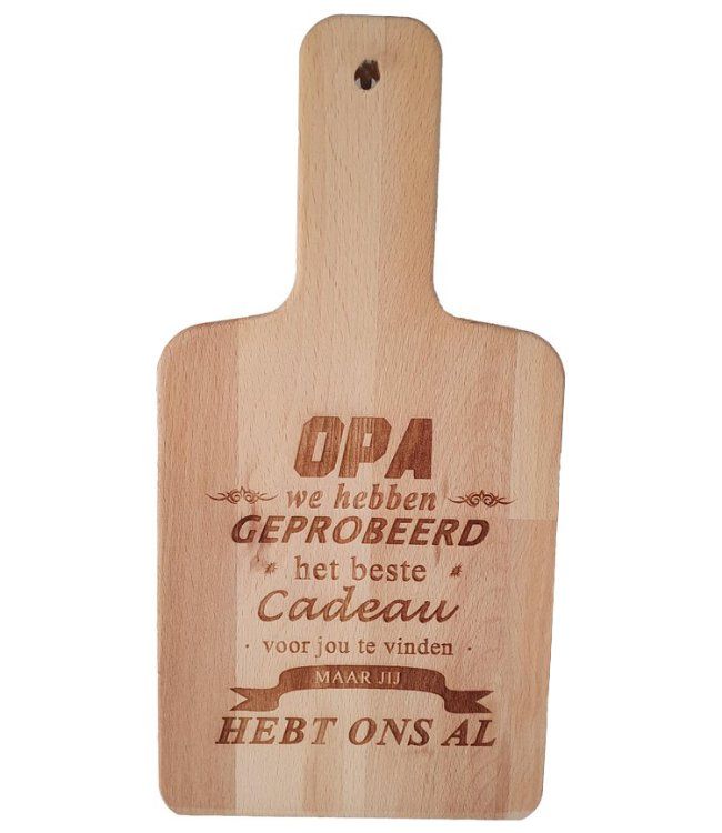 Snijplank opa - Cadeau voor opa