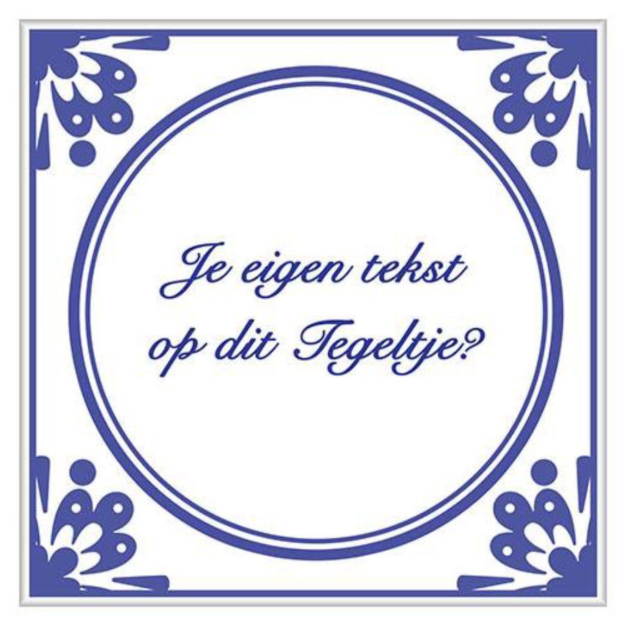 Tekst tegeltje- Cadeau 70 jaar