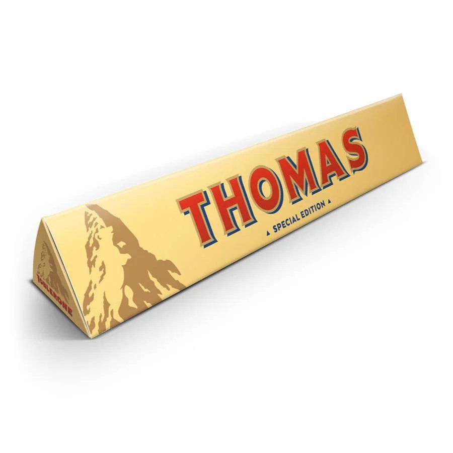 Toblerone met naam - Cadeau voor de juf