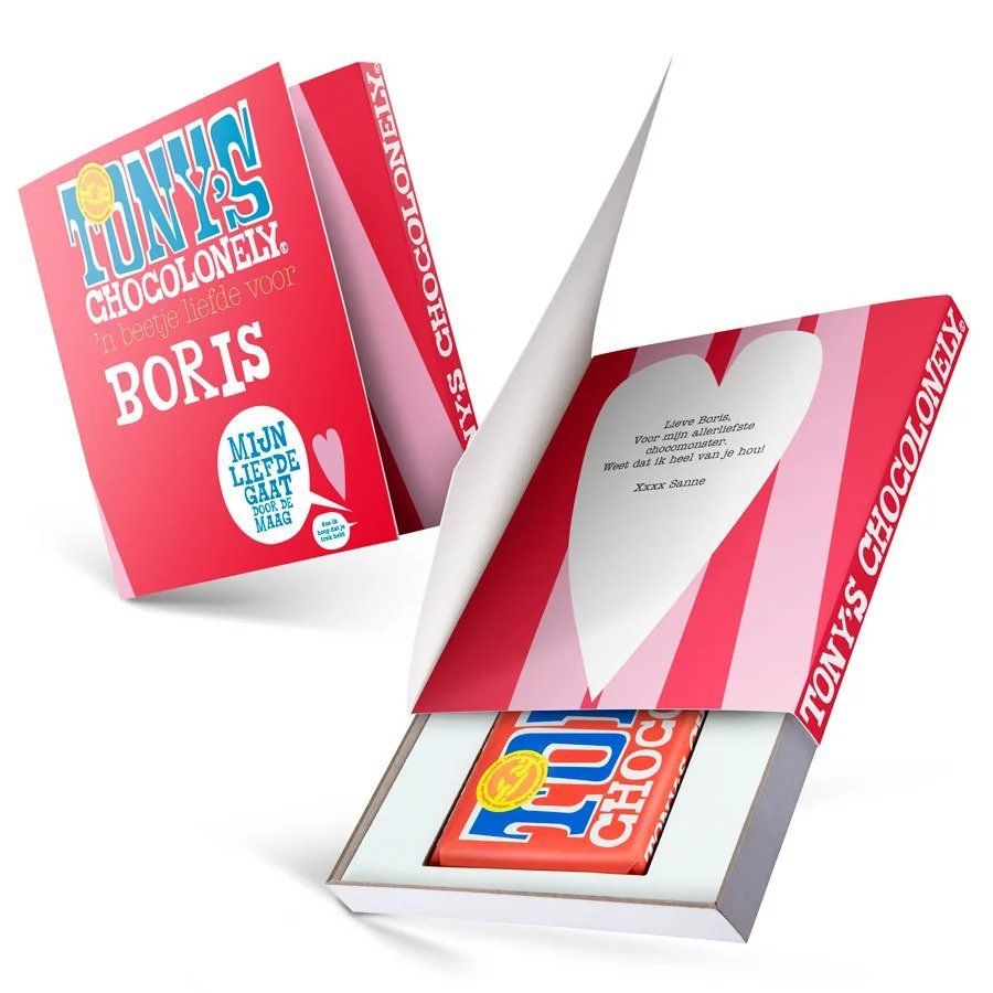 Tony's met Naam en Tekst - Chocolade Cadeau