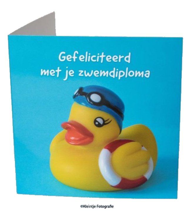 Gefeliciteerd met je zwemdiploma kaart - Zwemdiploma cadeau