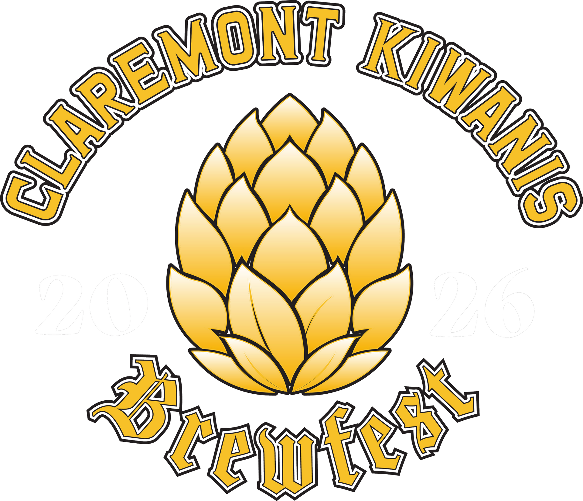 A logo for the clarement kiwanis brewfest