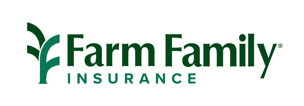 Farm Family Insurance logo with green stylized plant icon and text on a white background