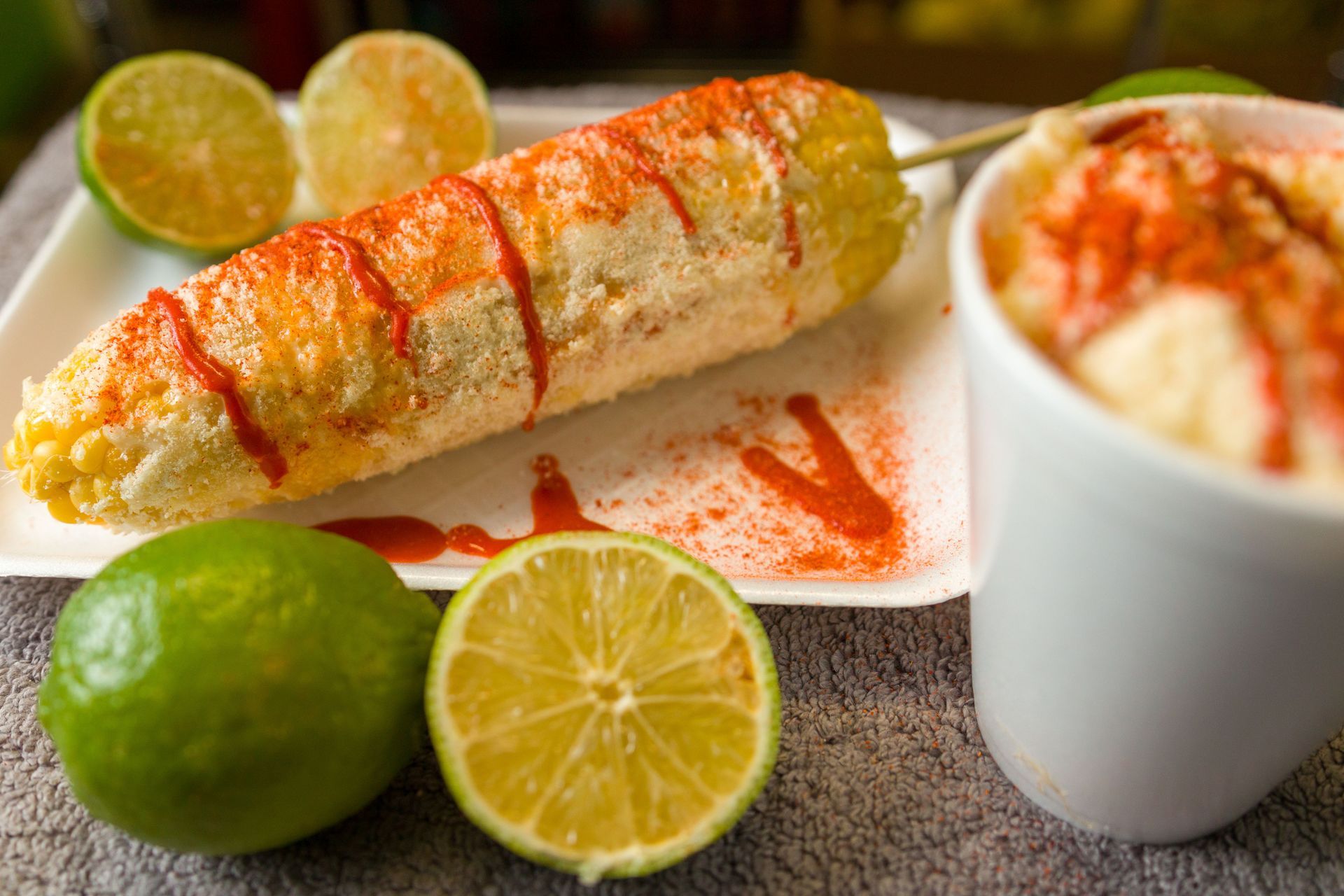Elote Bar and Black Bean Soup