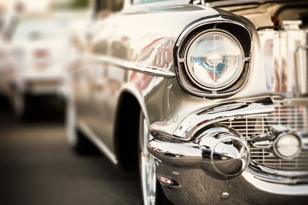 Classic Car Headlights  — Classic Car Hire in Dundowran Beach, QLD