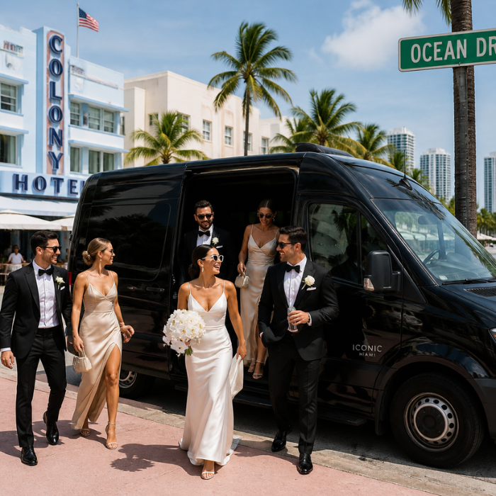 Guest transportation for a Miami Beach Wedding