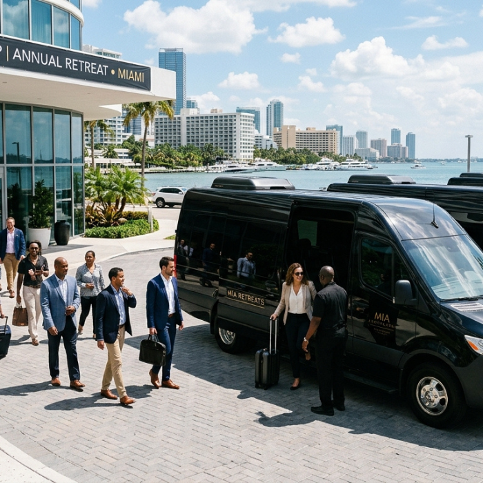 How to Book Group Transportation for a Corporate Retreat in Miami