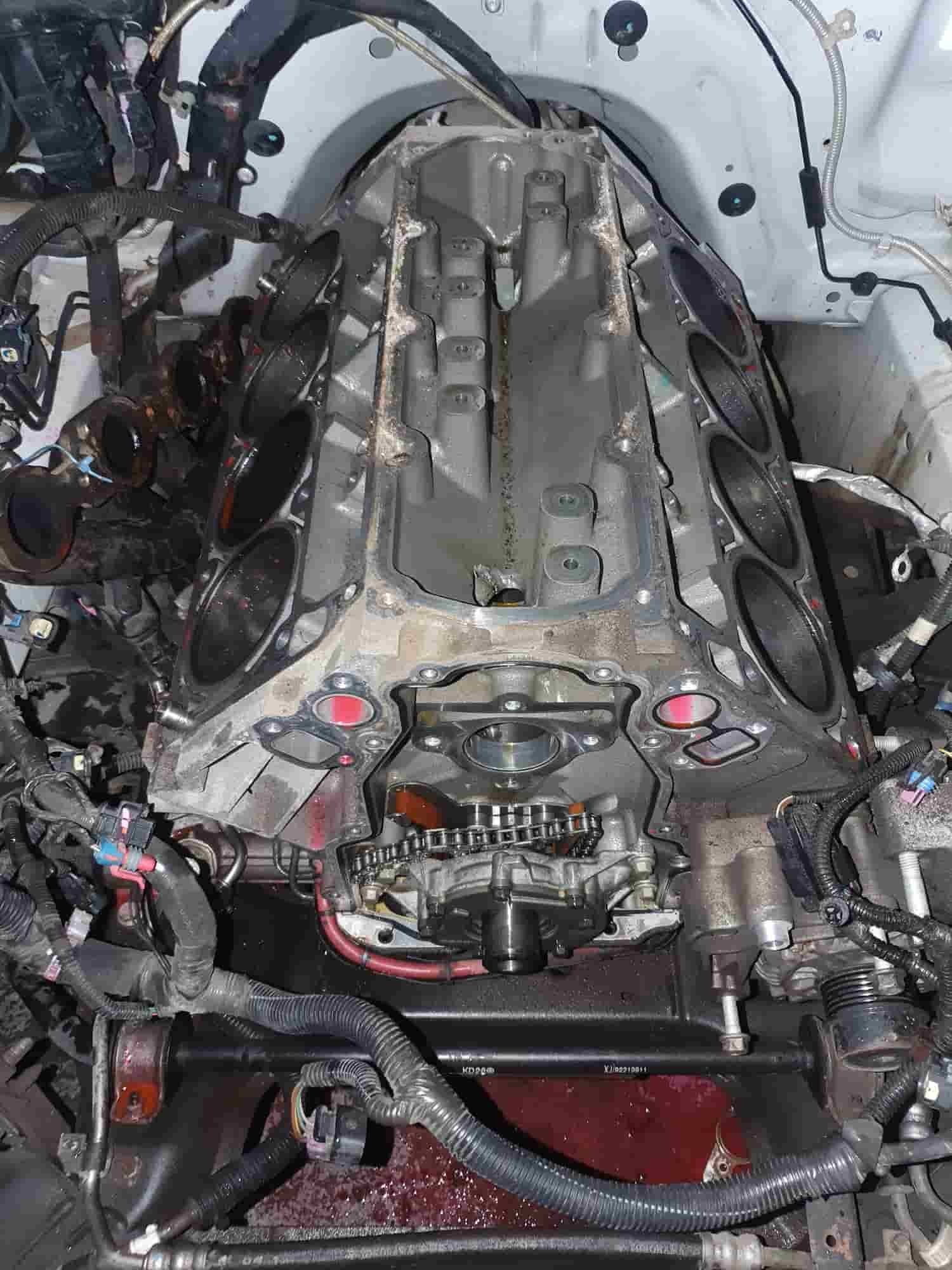 A Close Up Of A Car Engine With The Cylinder Head Removed — Suncoast Mechanical In Nambour, QLD