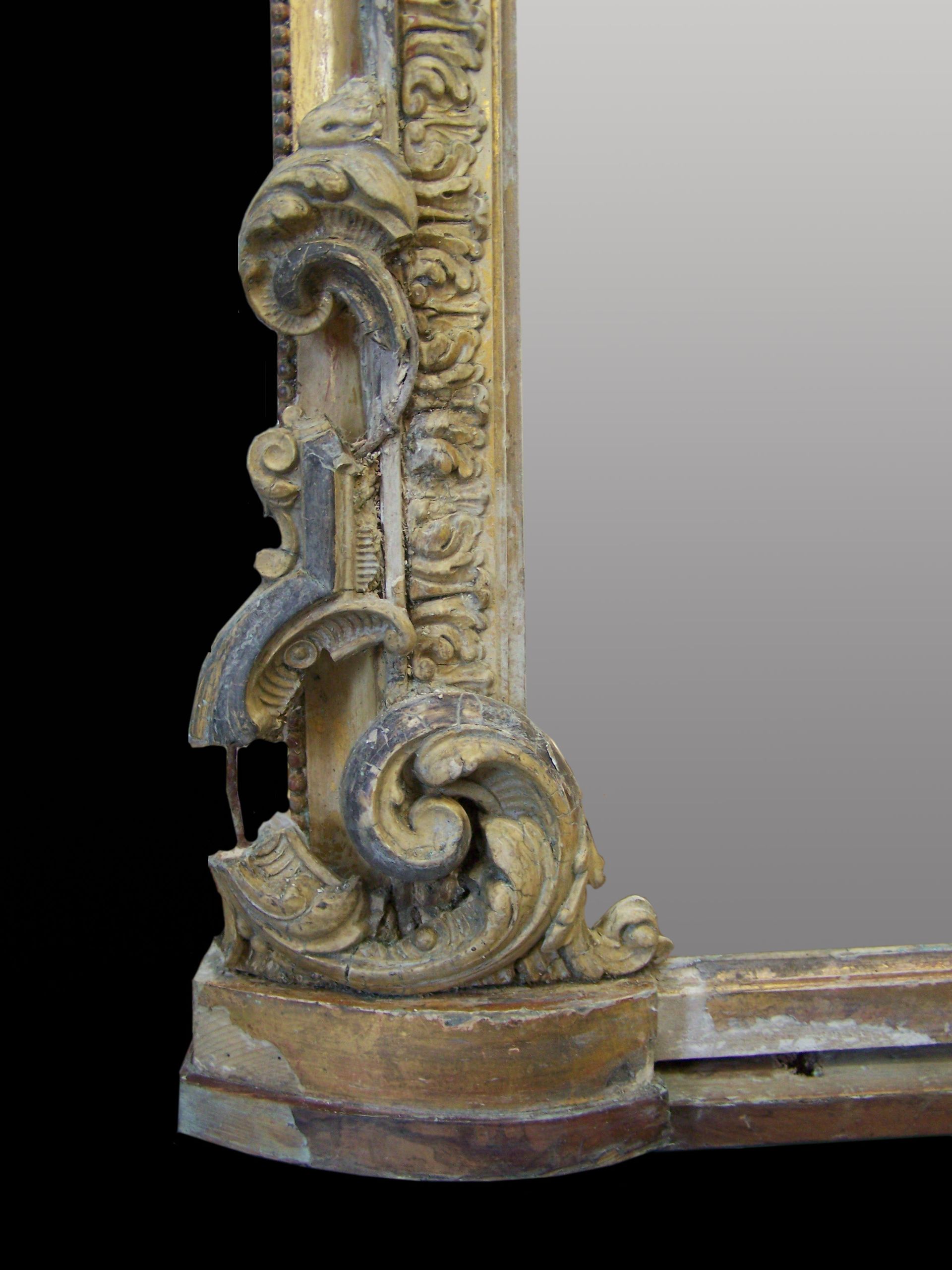 Antique Mirror frame restoration, repair and gilding