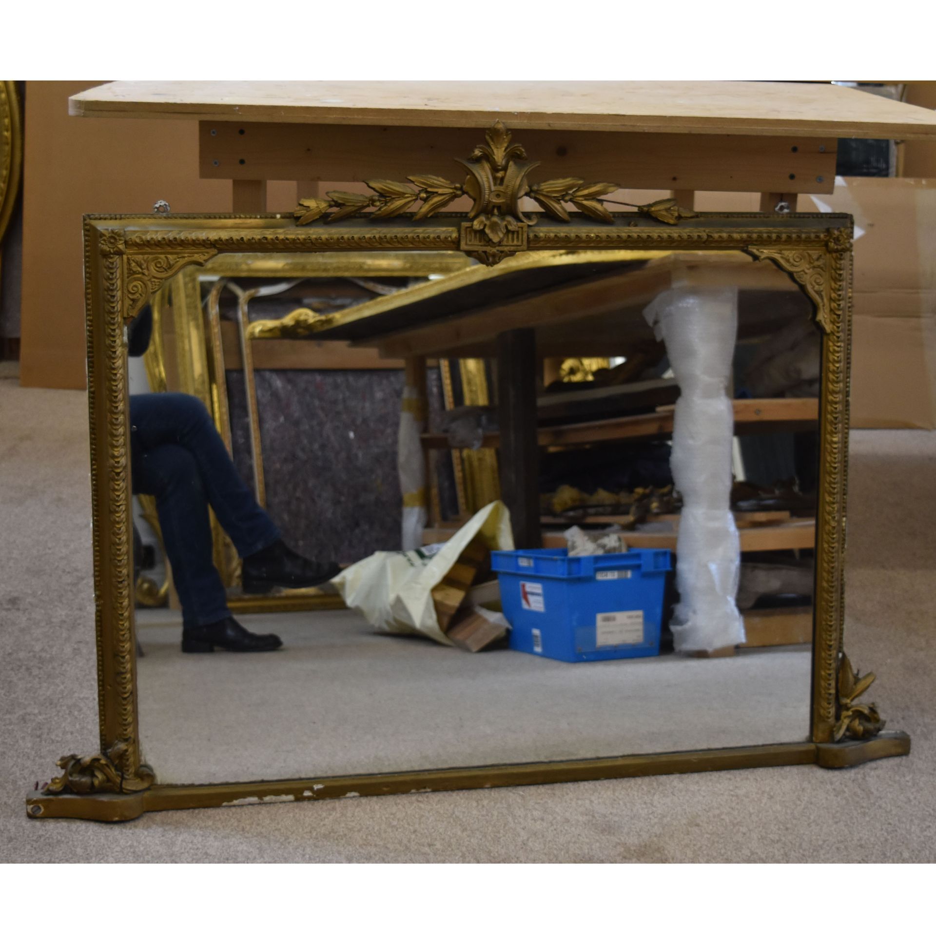 unrestored over mantle mirror
