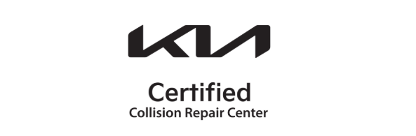 KIA Certified Collision Repair Center logo.