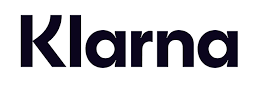 Klarna logo in dark purple text on a white background