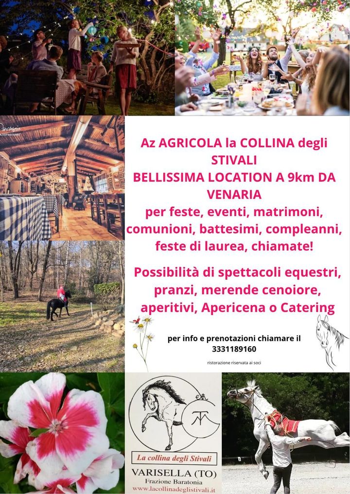Cavallo nero impennato mentre il cavaliere con la camicia blu si regge sulla sua schiena, sopra uno sgabello rosso all’aperto