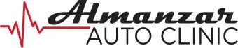 Red logo for "Demo Auto Repair" with wings, stars, and a circular design.
