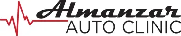Red logo for "Demo Auto Repair" with wings, stars, and a circular design.