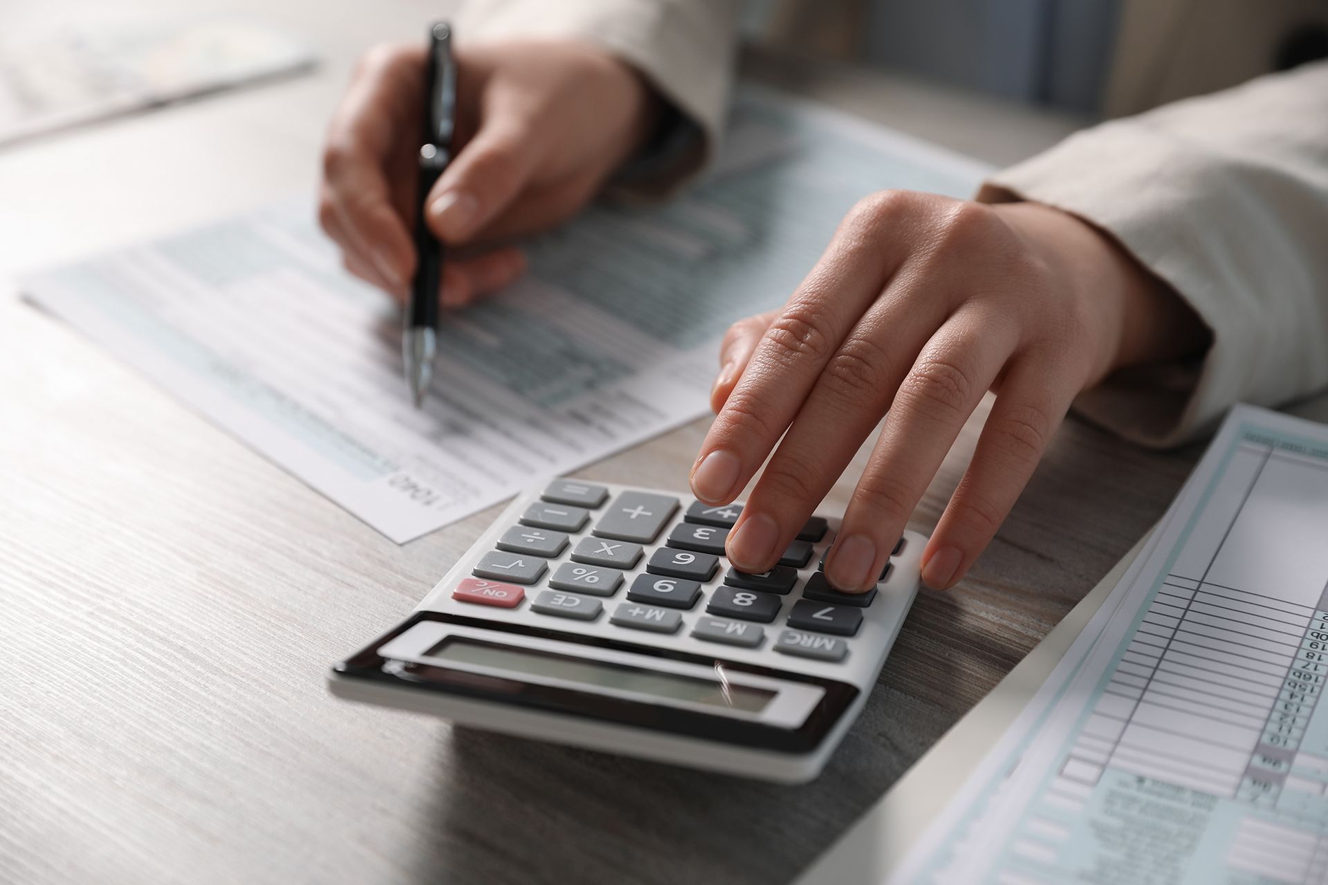 Working on Tax Form