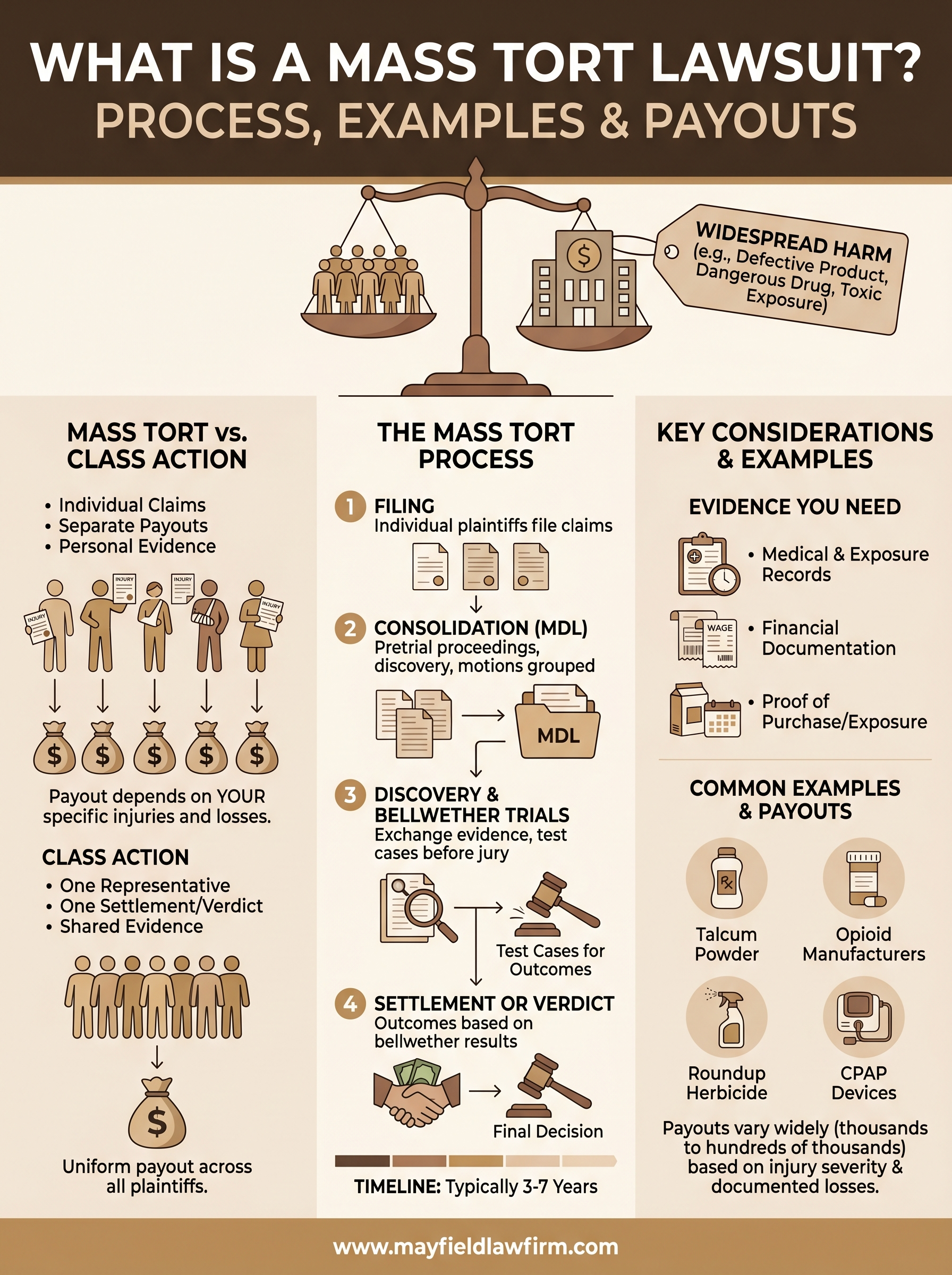 What Is a Mass Tort Lawsuit? Process, Examples & Payouts