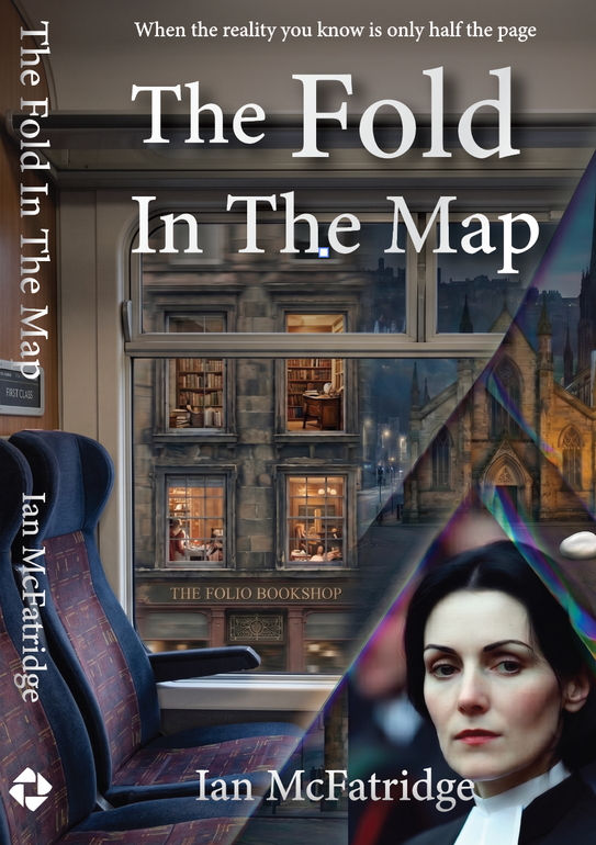 Book cover for “Quite a British Hood” with a car, bridge, and man in sunglasses over a city map background