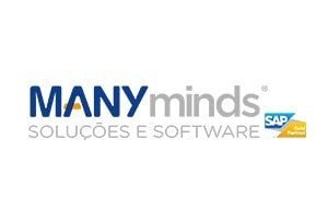 Um logotipo para muitas soluções e software de mentes