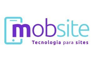 Um logotipo azul e roxo para mobsite tecnologia para sites