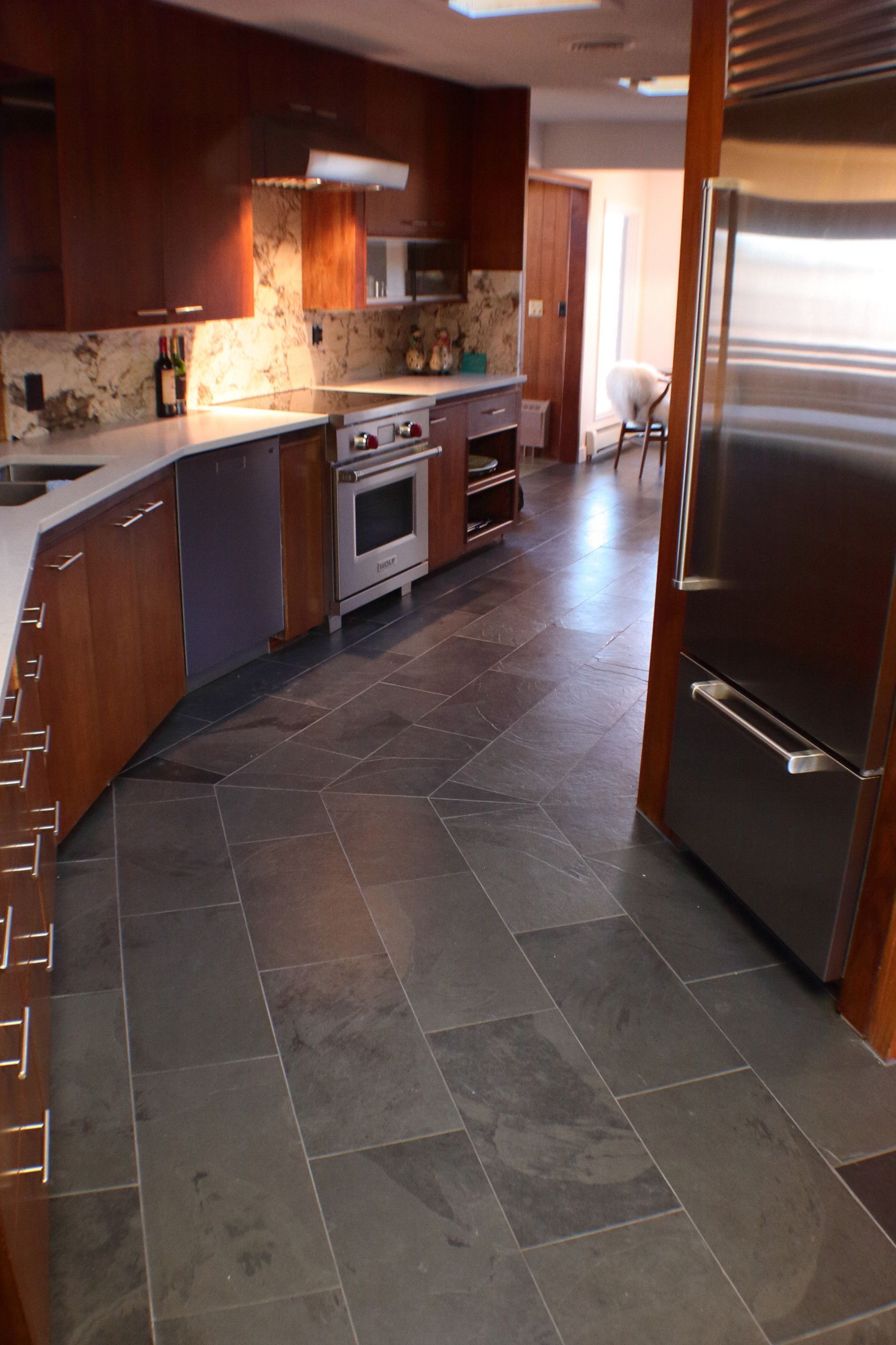 Kitchen Floor with Brazilian Slate tile