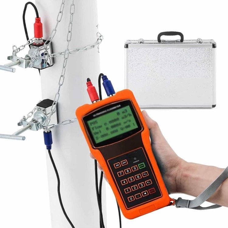 Medidor de flujo ultrasónico portátil MF-200H Mitech - Caudalímetro Instrupluss