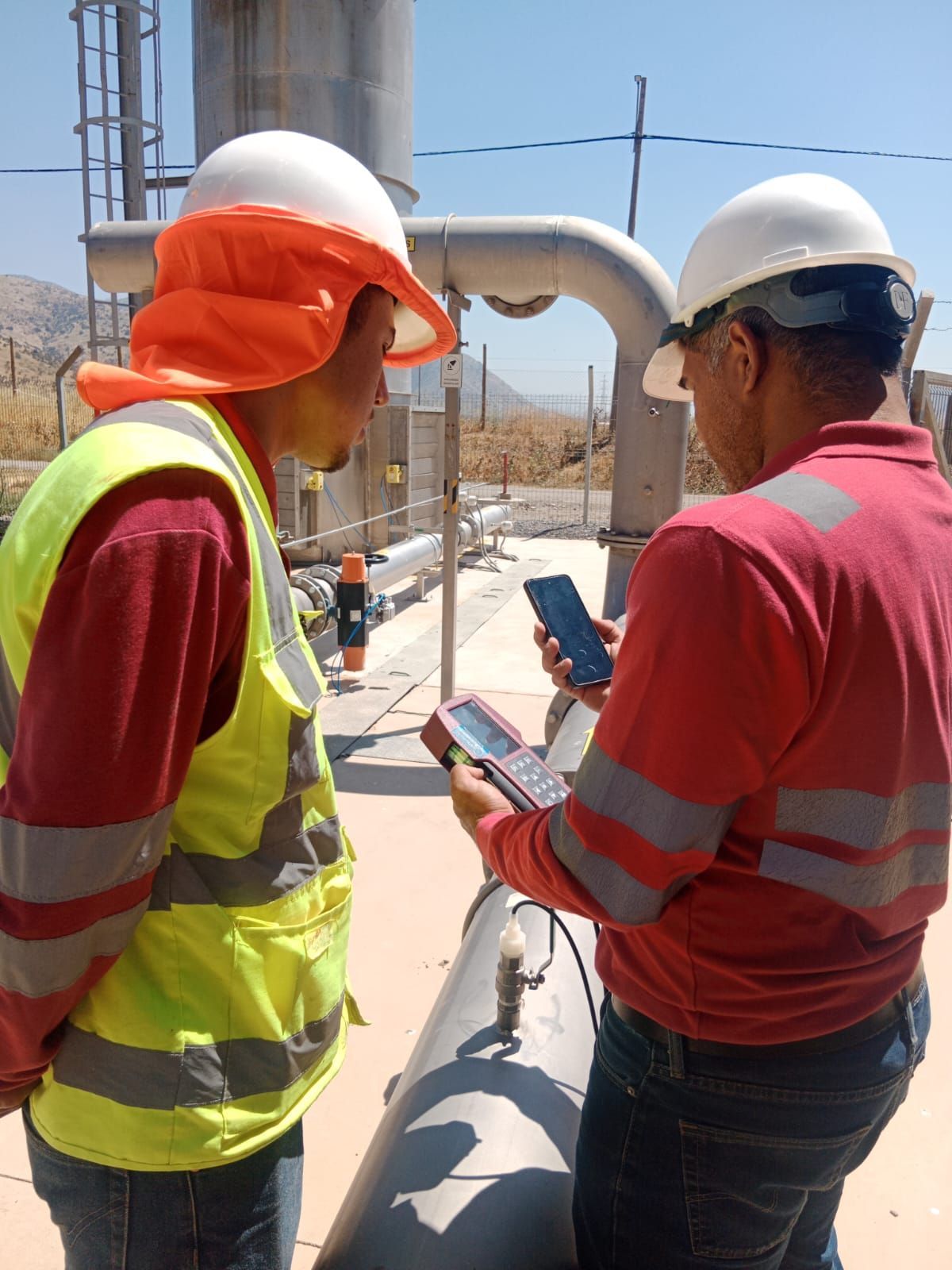 Analizador de Gases Optima en terreno