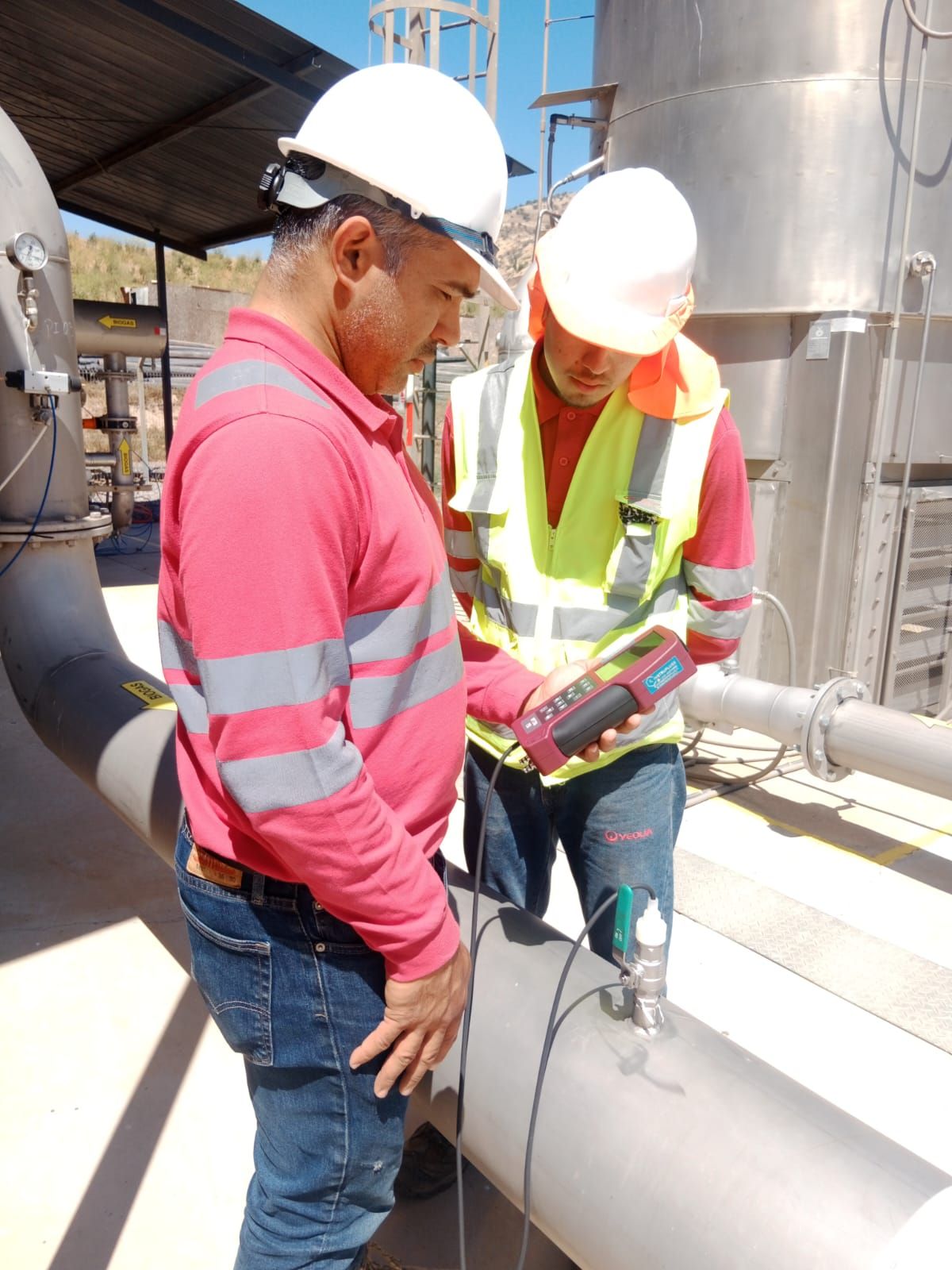 Analizador de Gases Optima en terreno