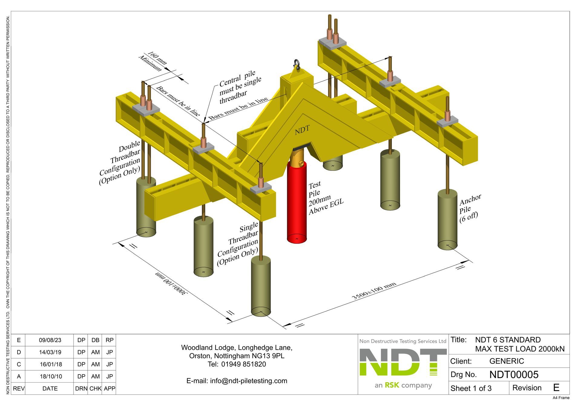NDT00004 4 Standard Pile Layout (2000kN)