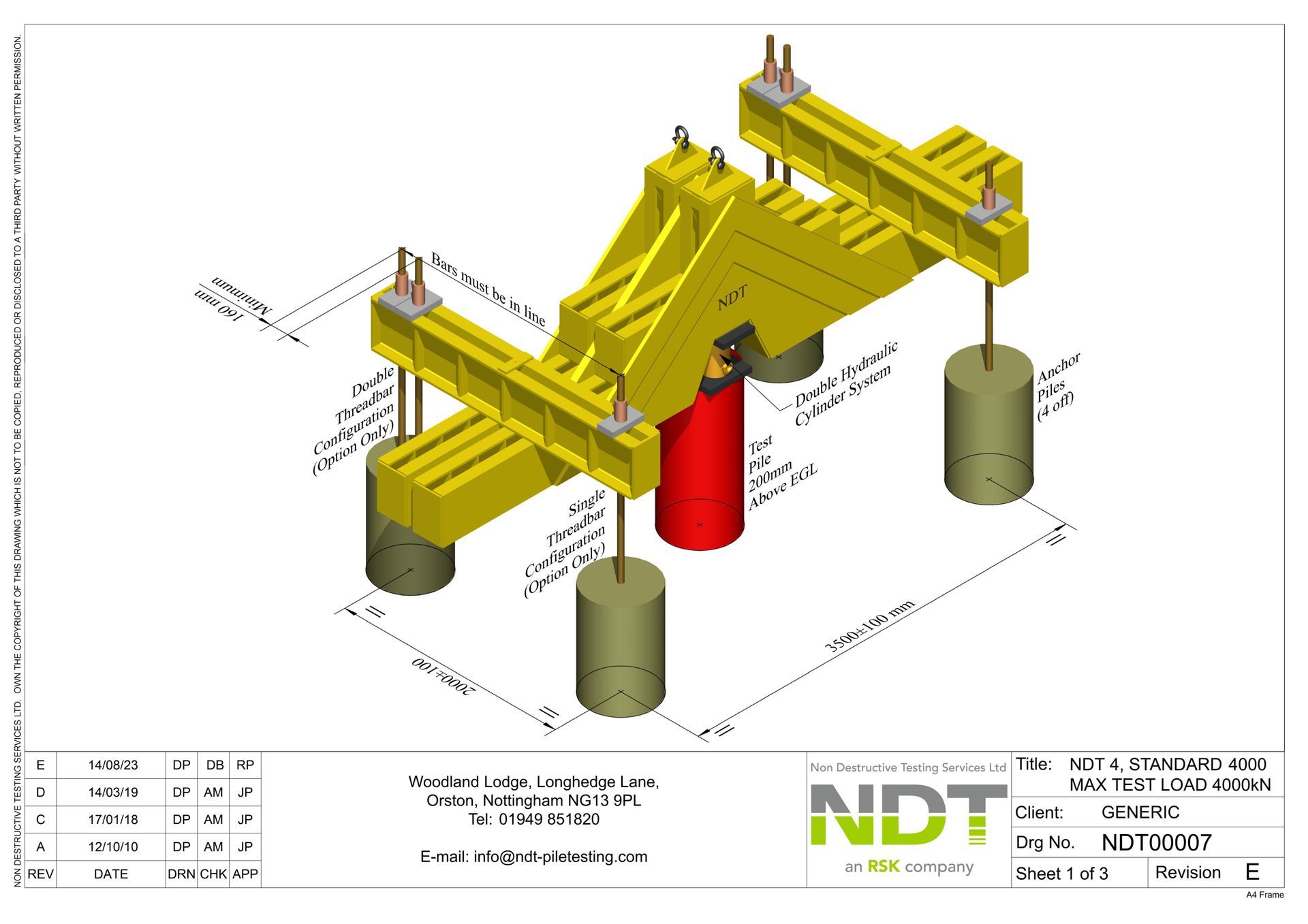 NDT00007 4 Standard Pile Layout (4000kN)