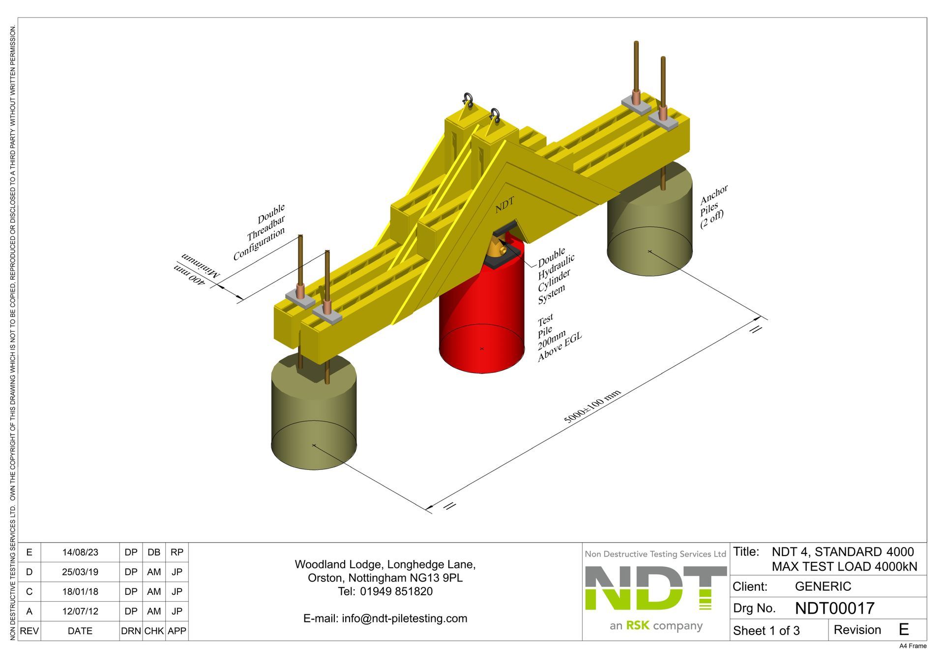 NDT00017 4 Standard Pile Layout (4,000kn)