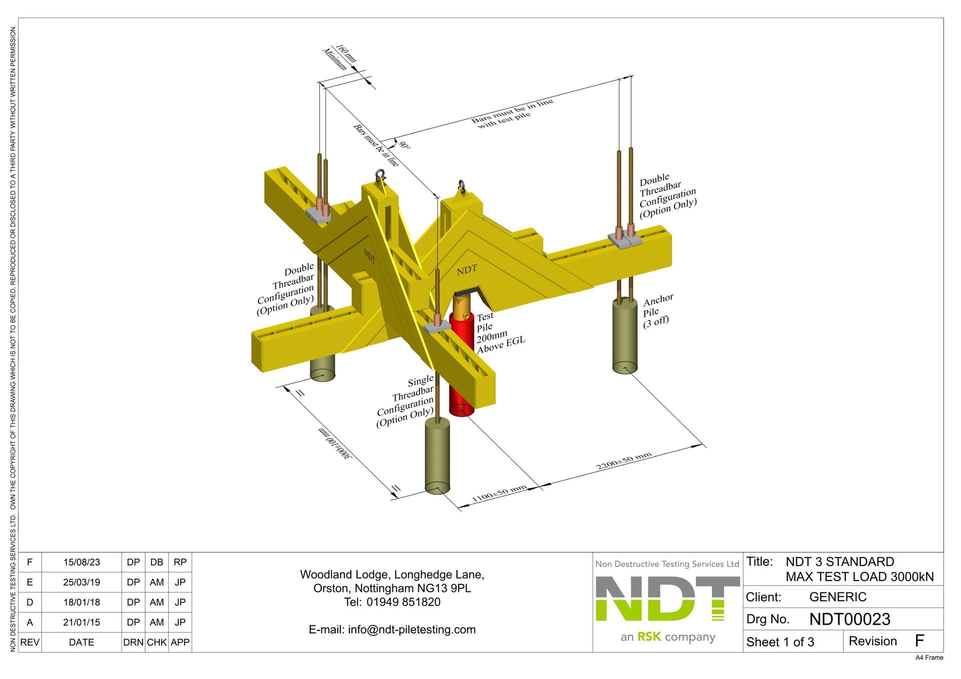 NDT00027 4 Large Capacity Pile Layout (8000kN)