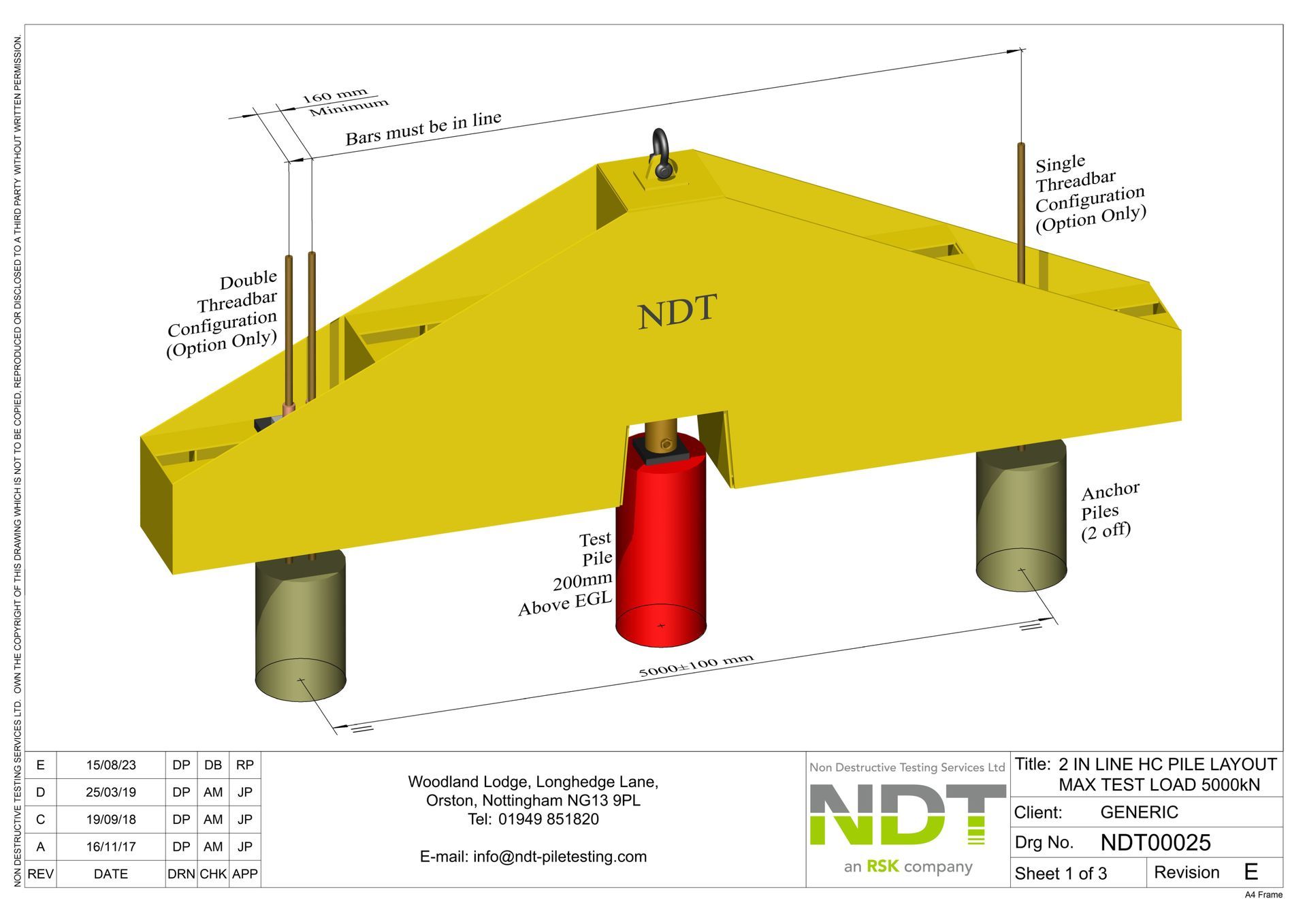 NDT00027 4 Large Capacity Pile Layout (8000kN)