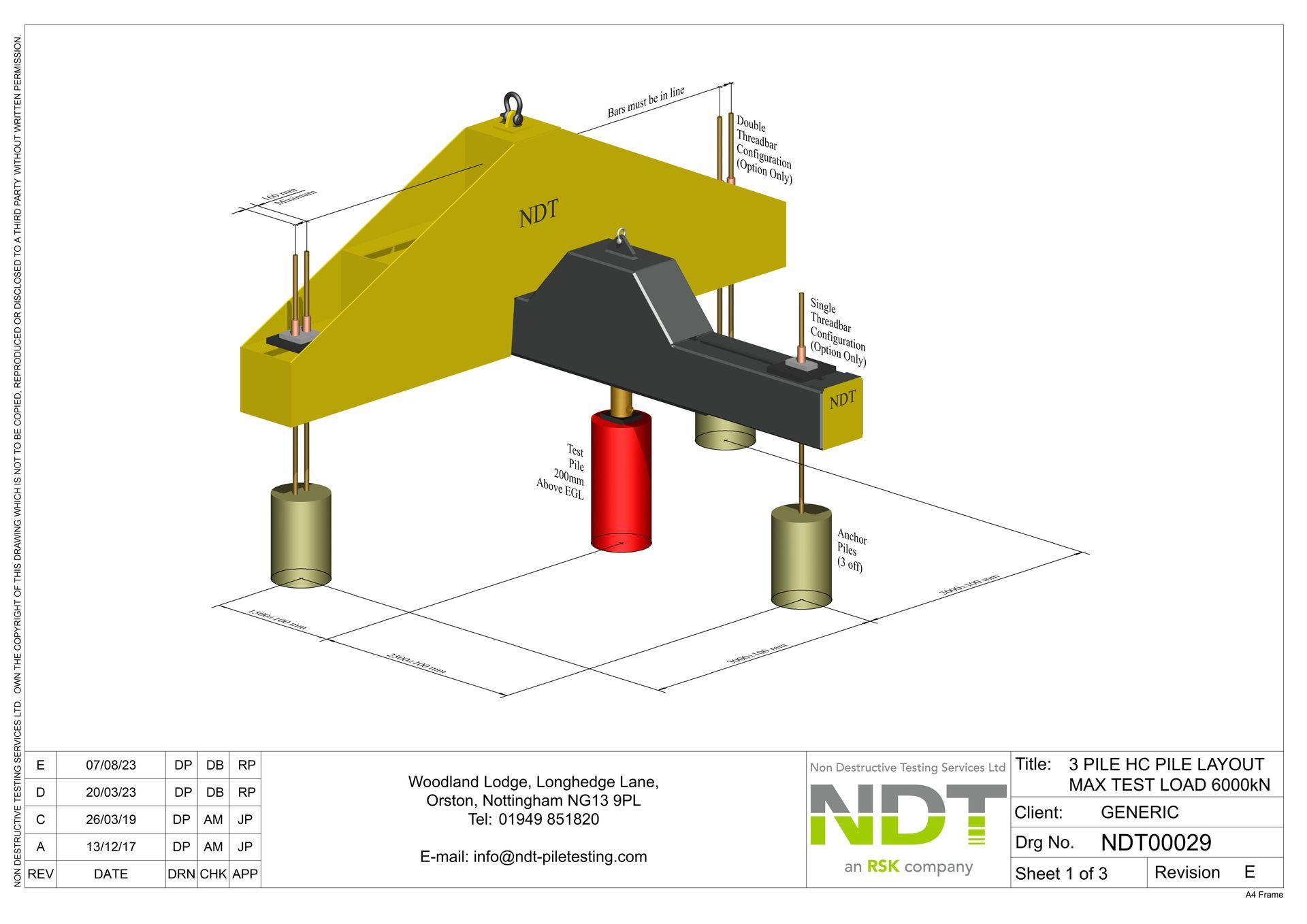 NDT00027 4 Large Capacity Pile Layout (8000kN)
