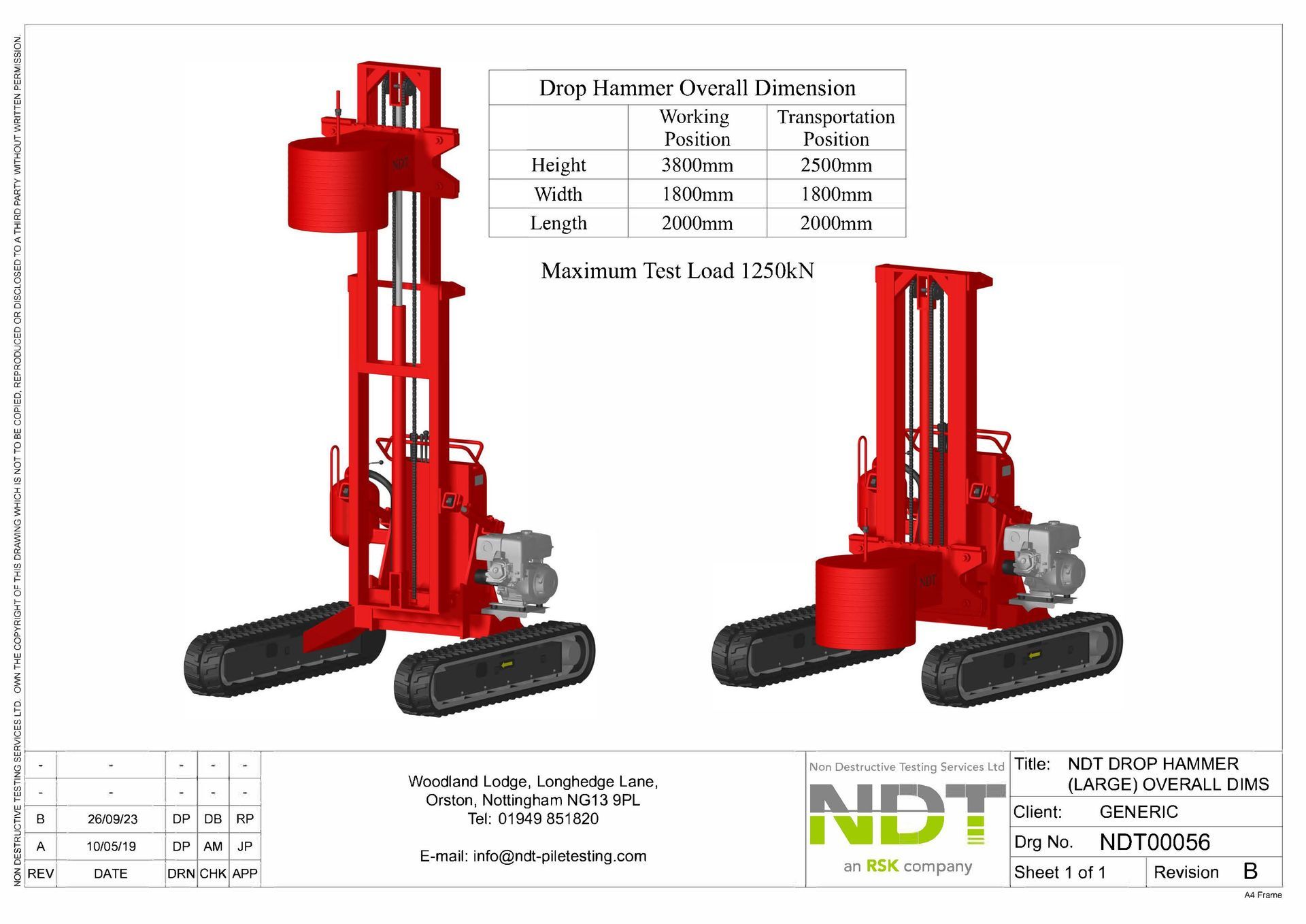 NDT00017 ​4 Standard Pile Layout (4,000kn)