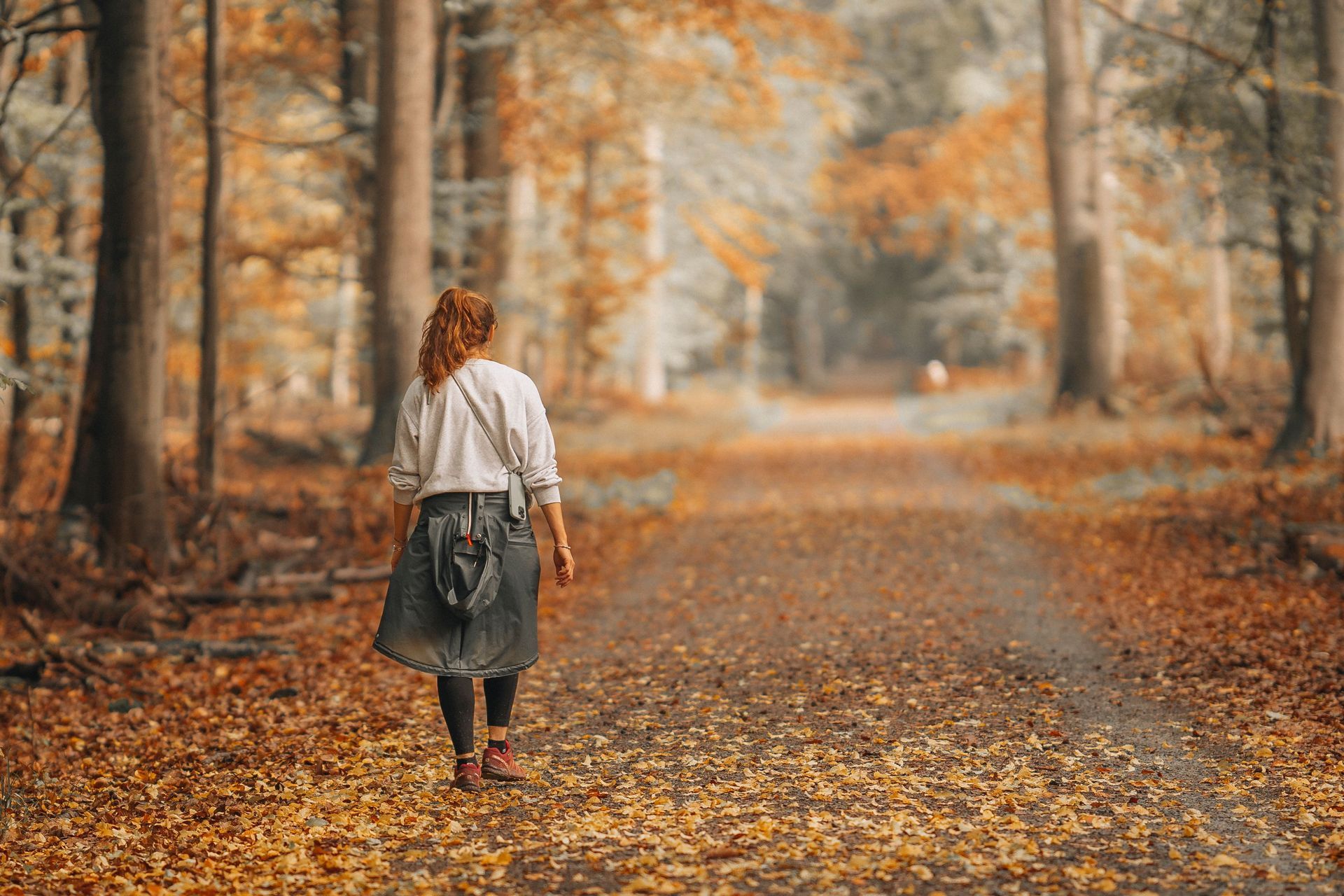 Vrouw in bos