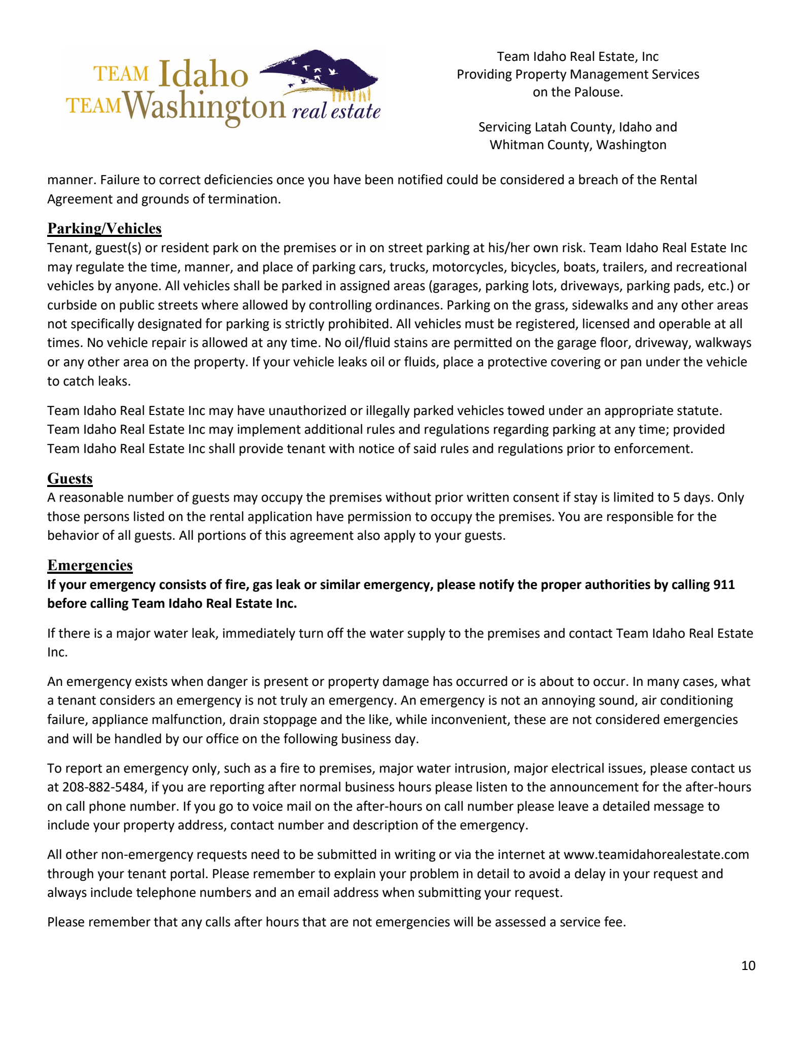 Tenant Handbook Page 9