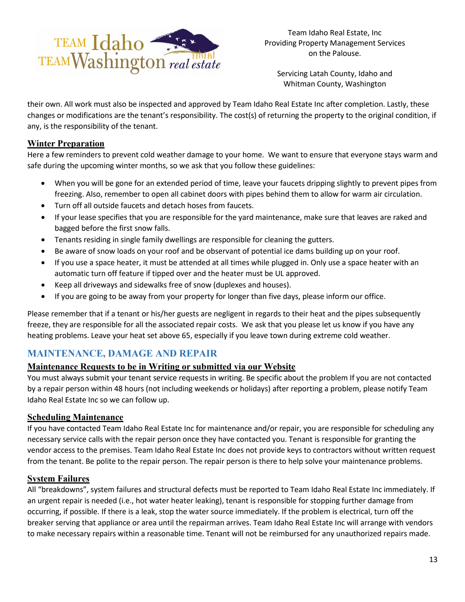Tenant Handbook Page 12