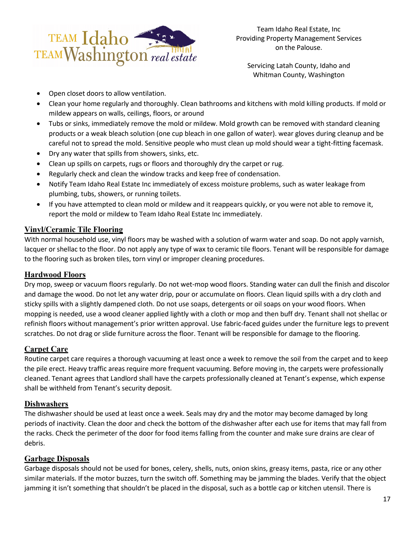 Tenant Handbook Page 16