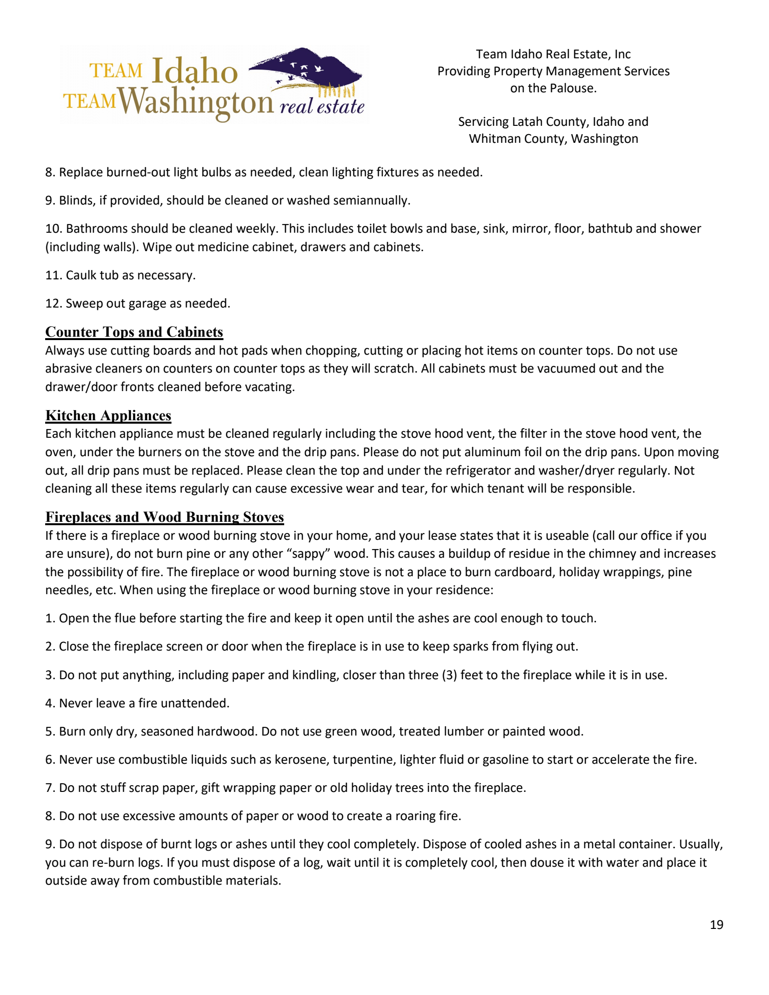 Tenant Handbook Page 18