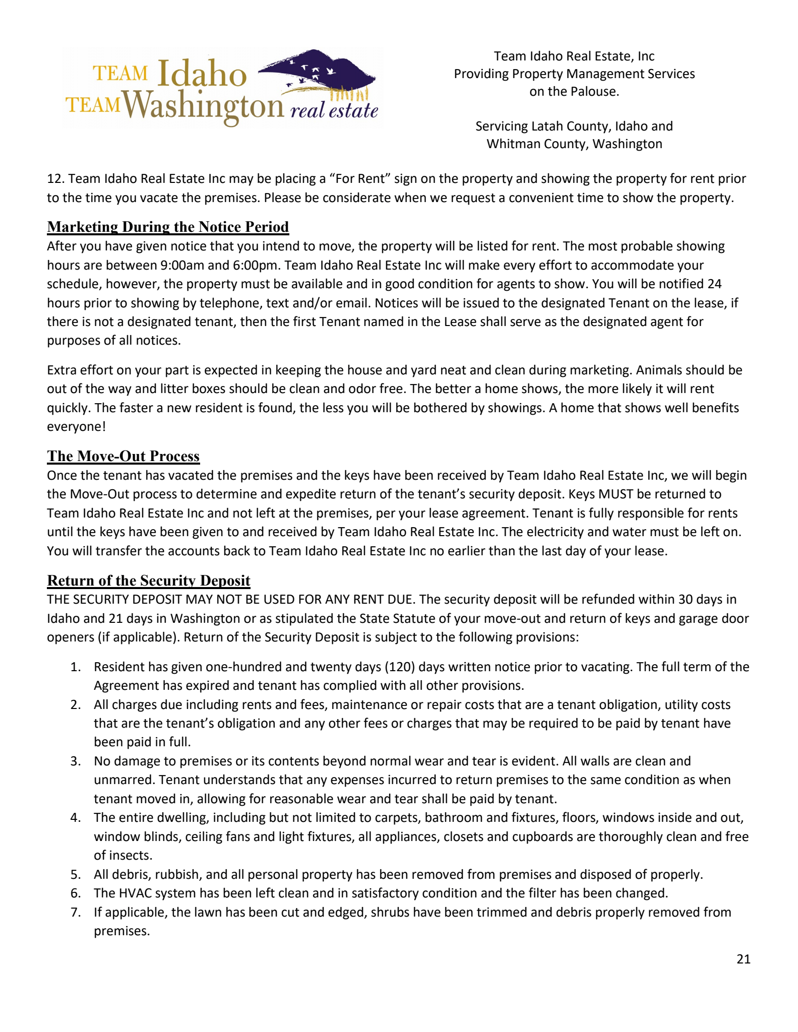 Tenant Handbook Page 20
