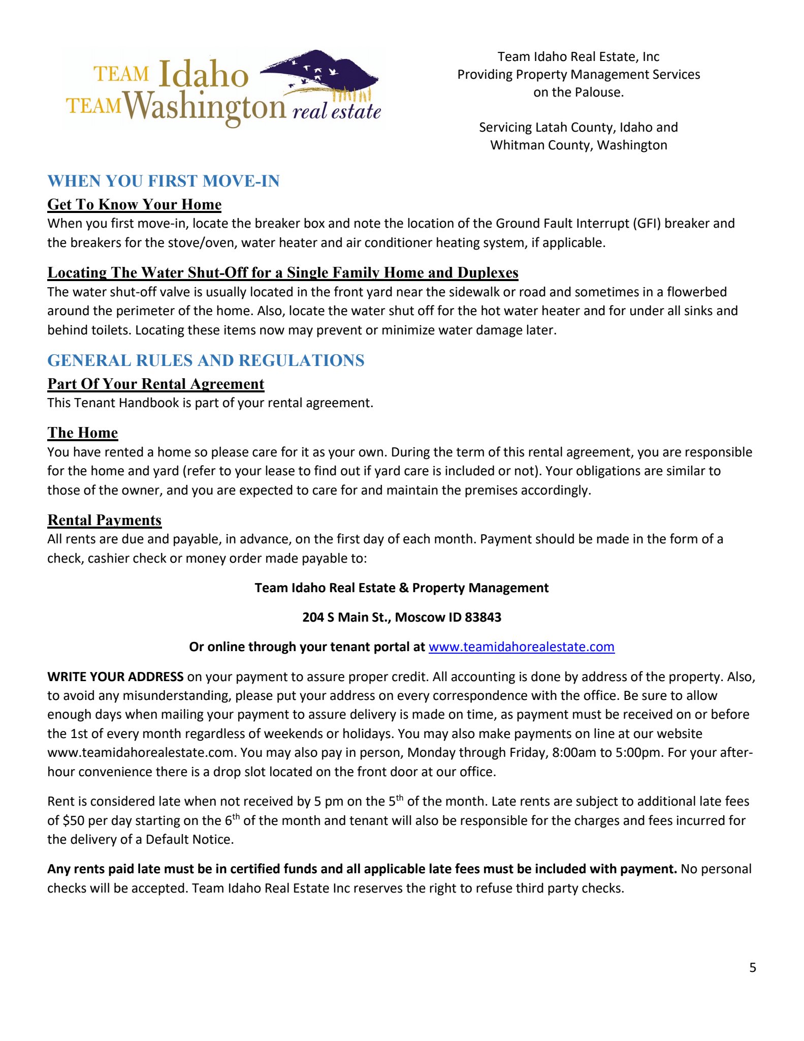 Tenant Handbook Page 4