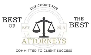 A logo for the best of attorneys committed to client success.