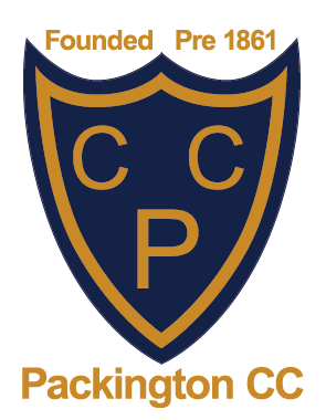 A logo for the packington cc is shown