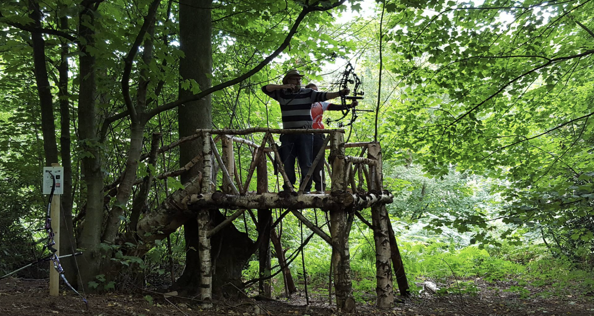 Archer in woodland