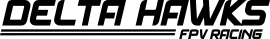 Delta hawks fpv racing logo on a white background