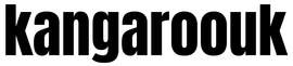 The word kangaroouk is written in black on a white background.